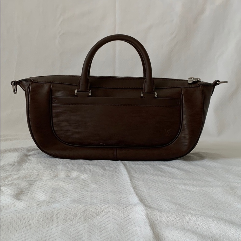LOUIS VUITTON Epi Dhanura GM HandBag Mocha